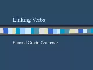 linking verbs