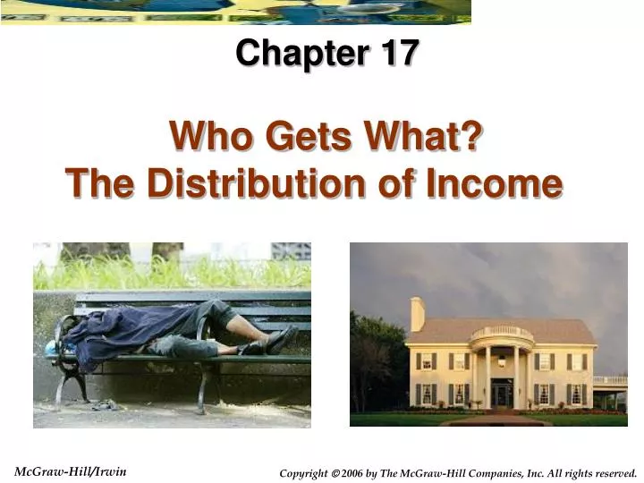 who gets what the distribution of income
