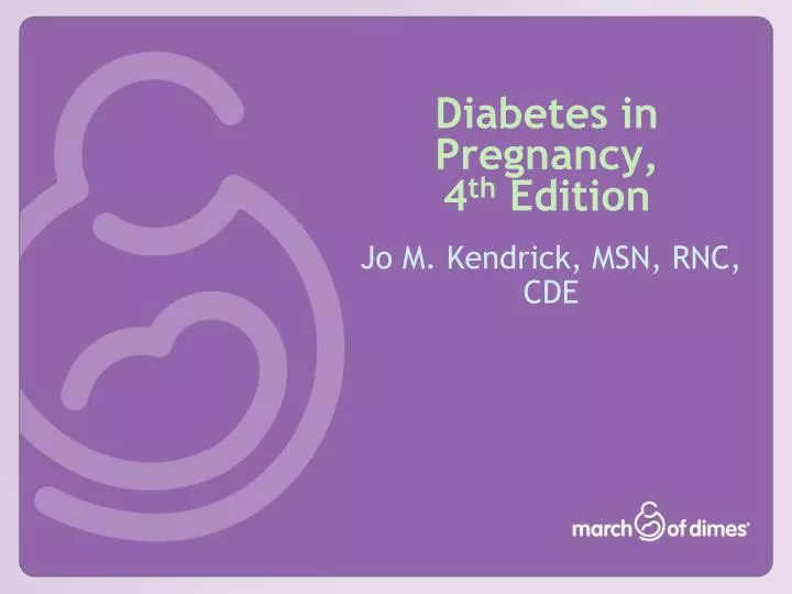 diabetes in pregnancy 4 th edition