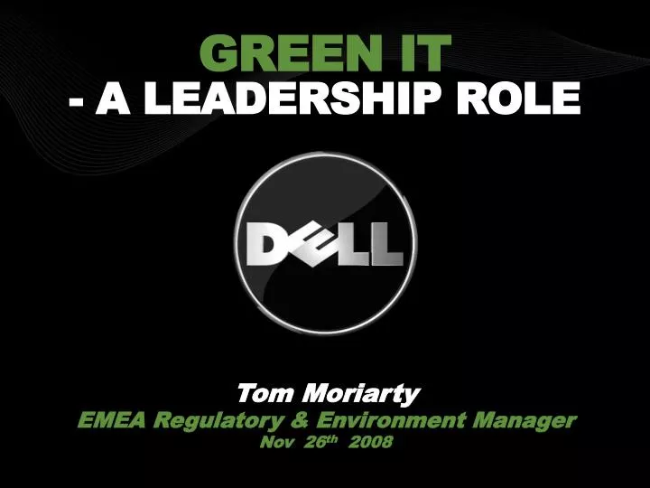 green it a leadership role