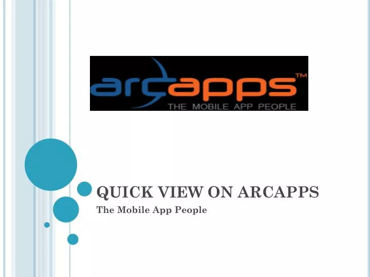 quick view on arcapps