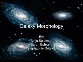 Galaxy Morphology