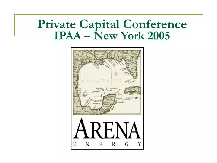 private capital conference ipaa new york 2005