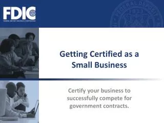 Getting Certified as a Small Business