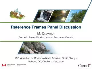Reference Frames Panel Discussion