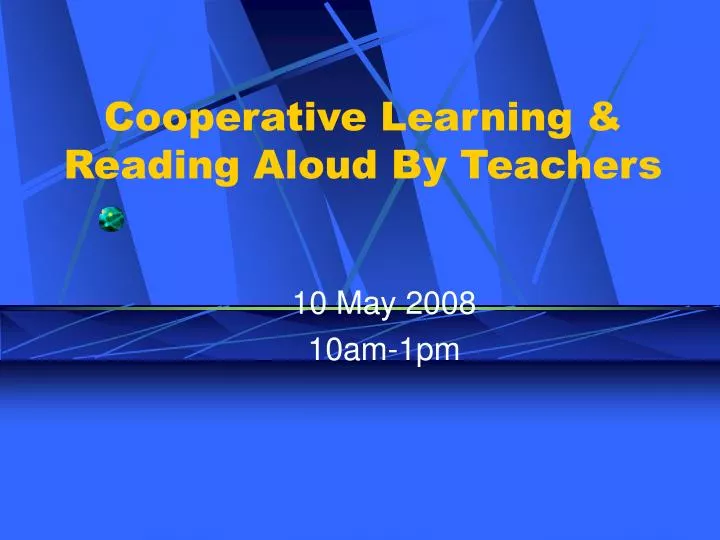 cooperative learning reading aloud by teachers