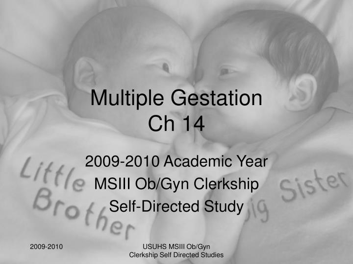 multiple gestation ch 14