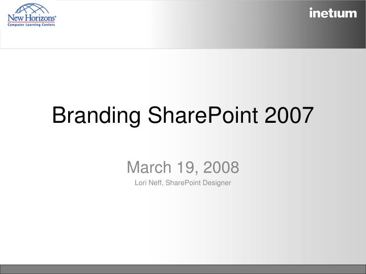 branding sharepoint 2007