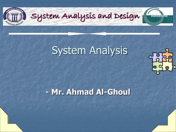 system analysis