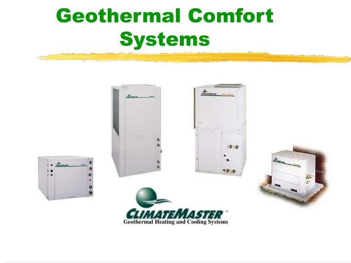 geothermal comfort systems