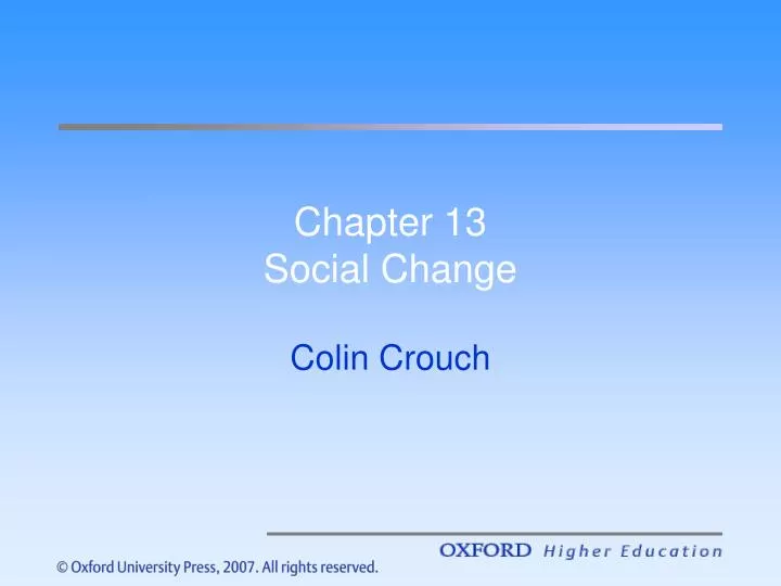 chapter 13 social change