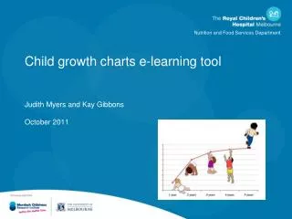 Child growth charts e-learning tool Judith Myers and Kay Gibbons October 2011