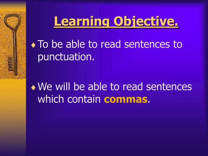 learning objective