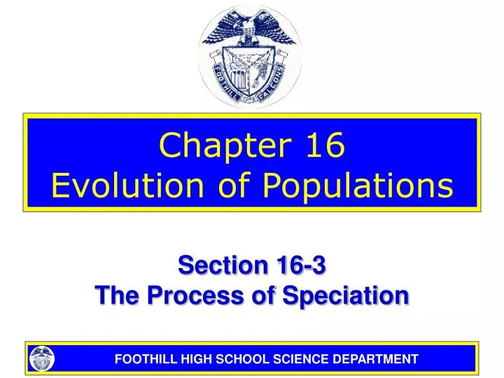 chapter 16 evolution of populations