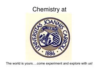 Chemistry at