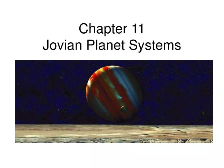 chapter 11 jovian planet systems