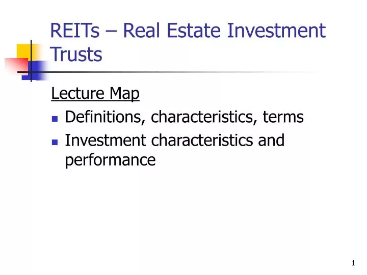 reits real estate investment trusts
