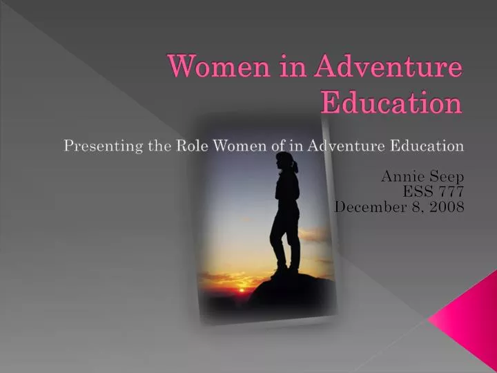 women in adventure education