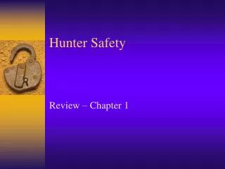Hunter Safety