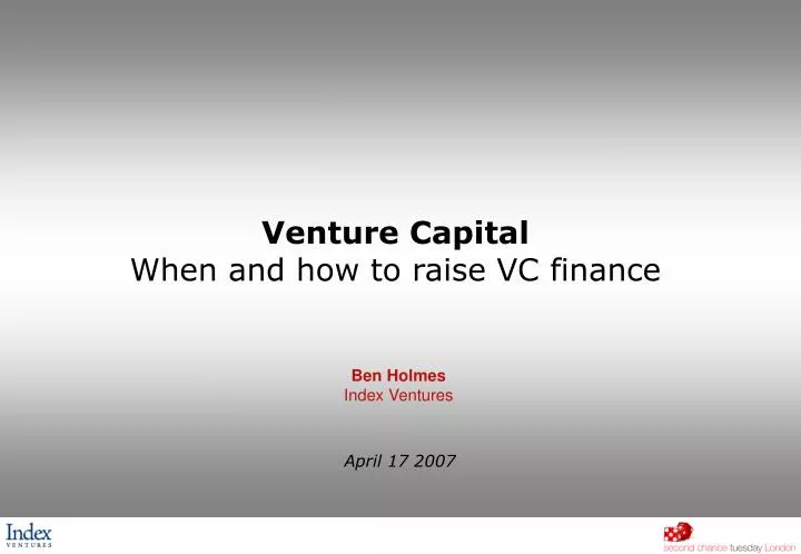venture capital when and how to raise vc finance