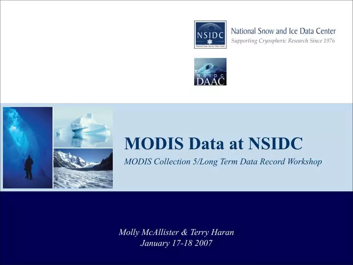 modis collection 5 long term data record workshop