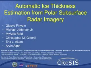 Automatic Ice Thickness Estimation from Polar Subsurface Radar Imagery
