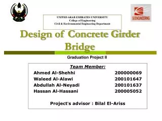 Design of Concrete Girder Bridge