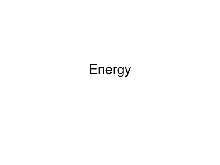 energy