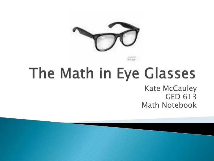 the math in eye glasses