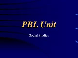 PBL Unit