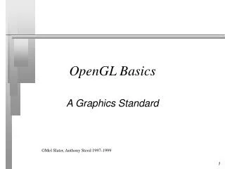 OpenGL Basics