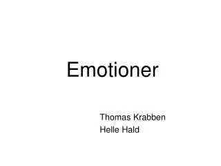Emotioner
