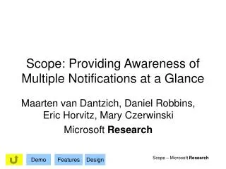 Scope: Providing Awareness of Multiple Notifications at a Glance