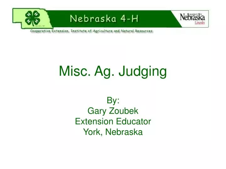 misc ag judging