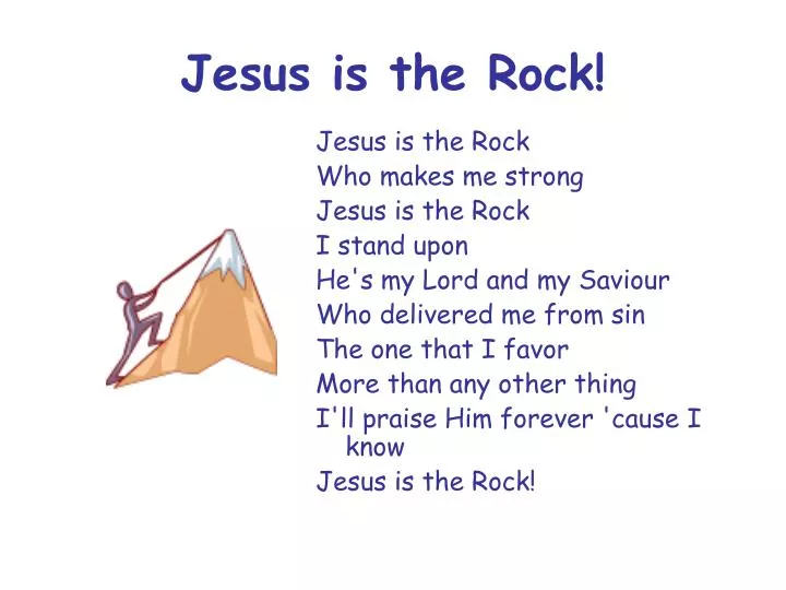 jesus is the rock
