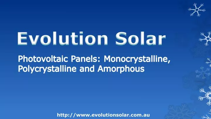 evolution solar