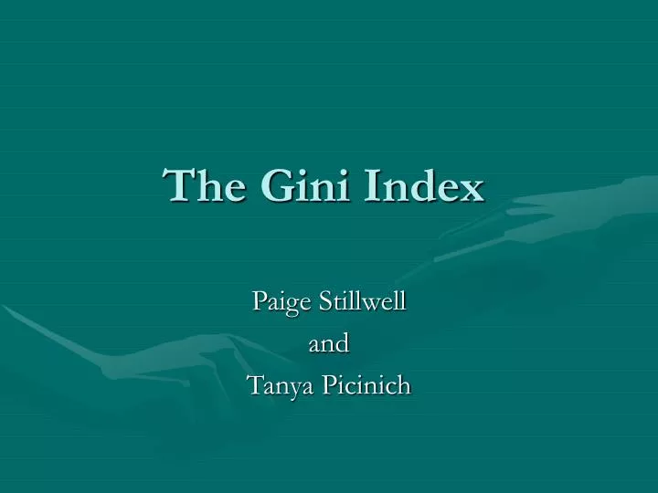 the gini index