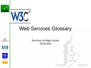 Web Services Glossary