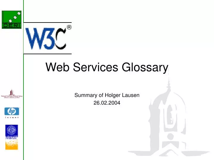 web services glossary