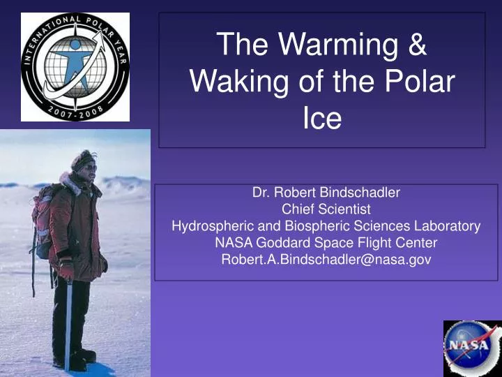 the warming waking of the polar ice