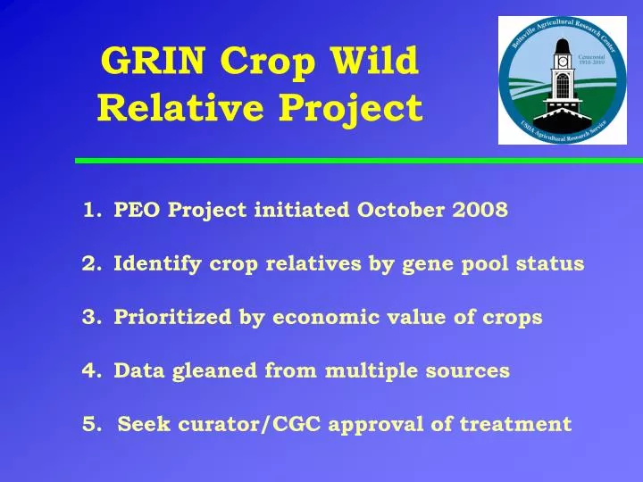 grin crop wild relative project