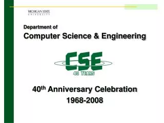 Department of Computer Science &amp; Engineering