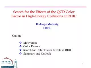 Search for the Effects of the QCD Color Factor in High-Energy Collisions at RHIC