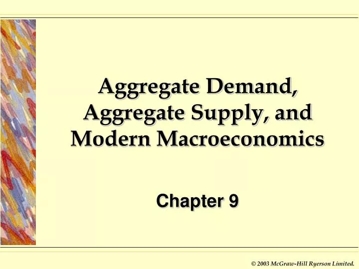 aggregate demand aggregate supply and modern macroeconomics