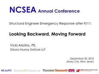Structural Engineer Emergency Response after 9/11: Looking Backward, Moving Forward