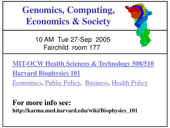 genomics computing economics society