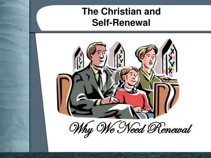 the christian and self renewal