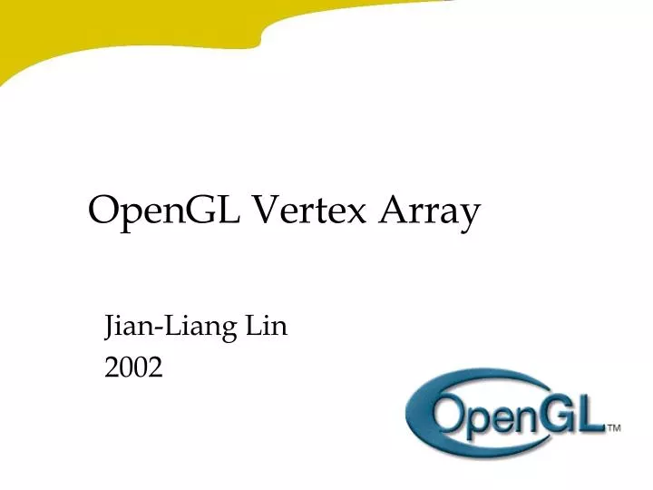 opengl vertex array