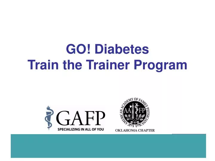 go diabetes train the trainer program