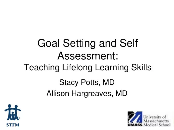 goal setting and self assessment teaching lifelong learning skills